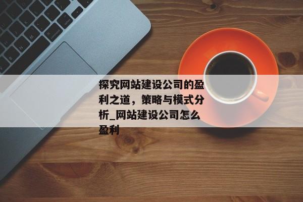 探究網(wǎng)站建設(shè)公司的盈利之道，策略與模式分析_網(wǎng)站建設(shè)公司怎么盈利