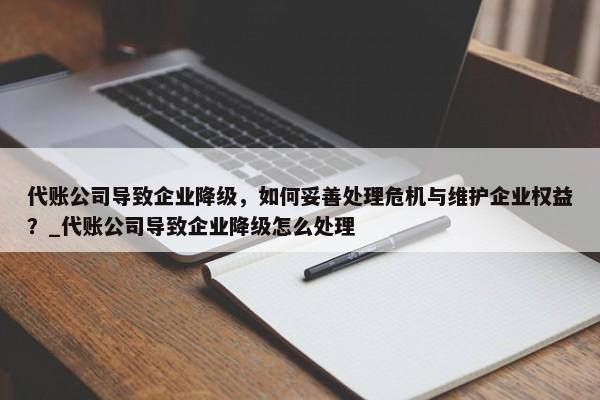 代賬公司導(dǎo)致企業(yè)降級(jí)，如何妥善處理危機(jī)與維護(hù)企業(yè)權(quán)益？_代賬公司導(dǎo)致企業(yè)降級(jí)怎么處理