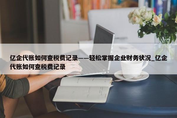 億企代賬如何查稅費記錄——輕松掌握企業(yè)財務(wù)狀況_億企代賬如何查稅費記錄