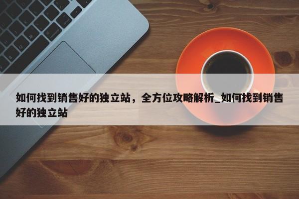 如何找到銷售好的獨立站，全方位攻略解析_如何找到銷售好的獨立站