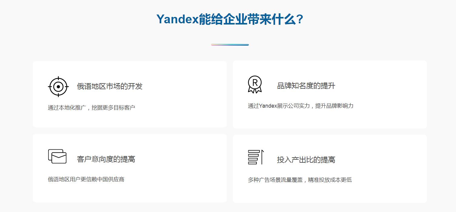 Yandex營銷推廣