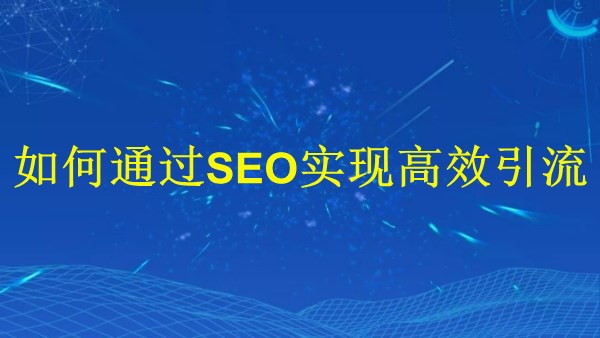 廣州SEO專家揭秘：2024年如何通過(guò)SEO實(shí)現(xiàn)高效引流？