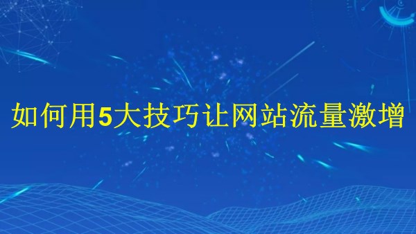 廣州SEO專(zhuān)家揭秘：2024年如何用5大技巧讓網(wǎng)站流量激增！